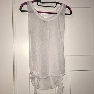 Ecoté sheer white open side tank size M